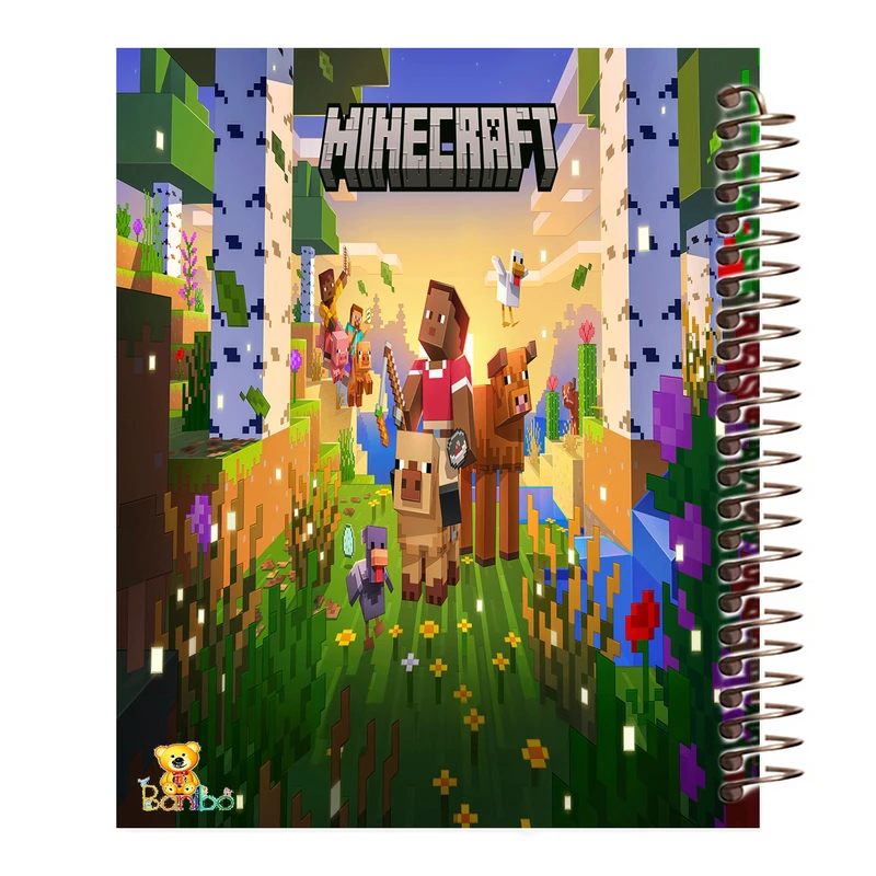 دفتر نقاشی 50 برگ بانیبو مدل ماینکرافت کد 2713