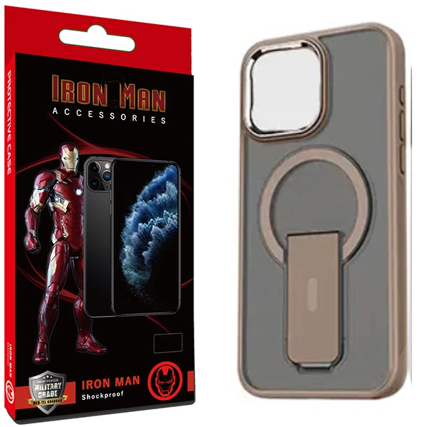 کاور آیرون من مدل kick stand مناسب برای گوشی موبایل اپل Iphone 13