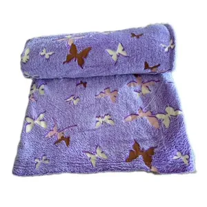 پتو مسافرتی 1 نفر مدل پروانه ریز سایز 150x200 سانتی‌متر