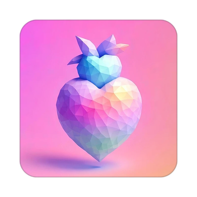 زیر لیوانی کاکتی مدل عاشقانه کد mp14122