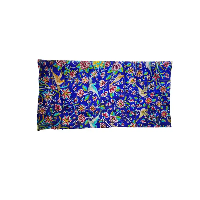 کاغذ کادو ترمه طراحان ایده مدل کاشی گل و مرغ کد trm0515