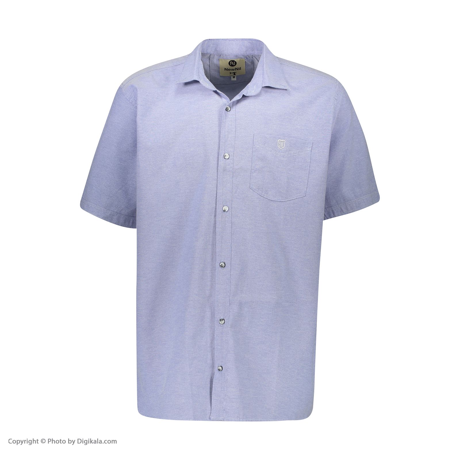 پیراهن آستین کوتاه مردانه نیو نیل مدل PM107-BLUE -  - 2
