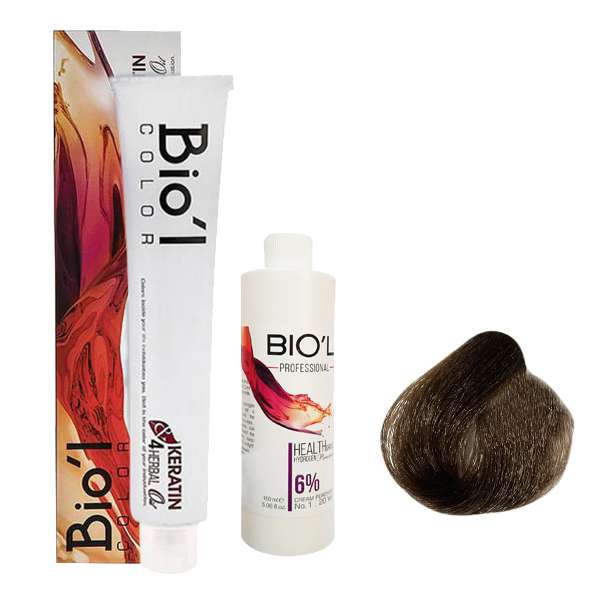 کیت رنگ مو بیول سری NATURAL شماره 4.0 حجم 100 میلی لیتر رنگ قهوه ای متوسط