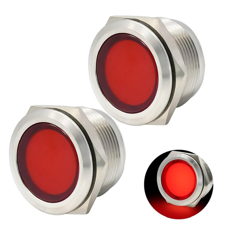 چراغ سیگنال مدل 9V-24V RED 12mm چراغ سیگنال مدل 9V-24V RED 12mm