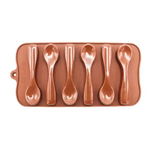 قالب شکلات مدل سیلیکونی طرح قاشق