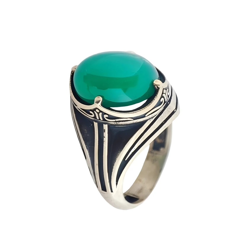 انگشتر مردانه مدل عقیق خراسان q071