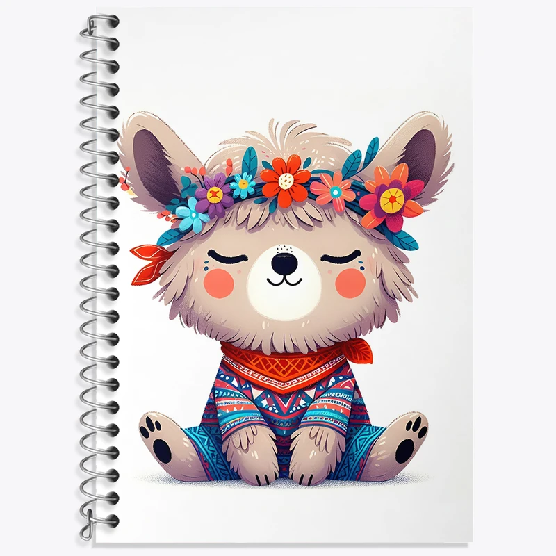 دفتر زبان 50 برگ خندالو مدل دو خط طرح سگ (Dog) کد N1908