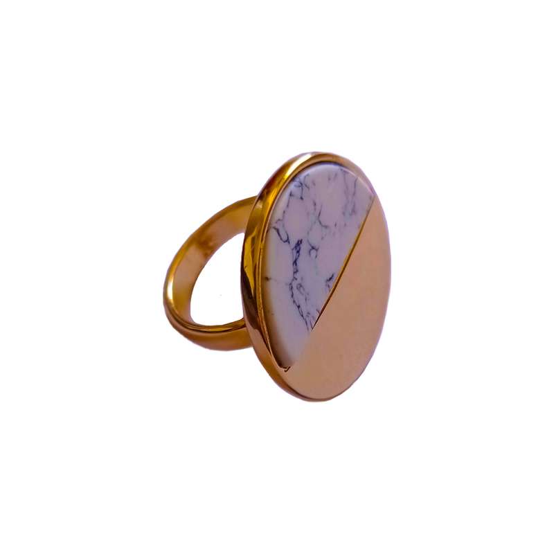 انگشتر زنانه مدل سنگ مرمر