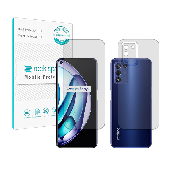 محافظ صفحه نمایش شفاف راک اسپیس مدل HyGEL مناسب برای گوشی موبایل ریلمی 9 5G Speed به همراه محافظ پشت گوشی و لنز