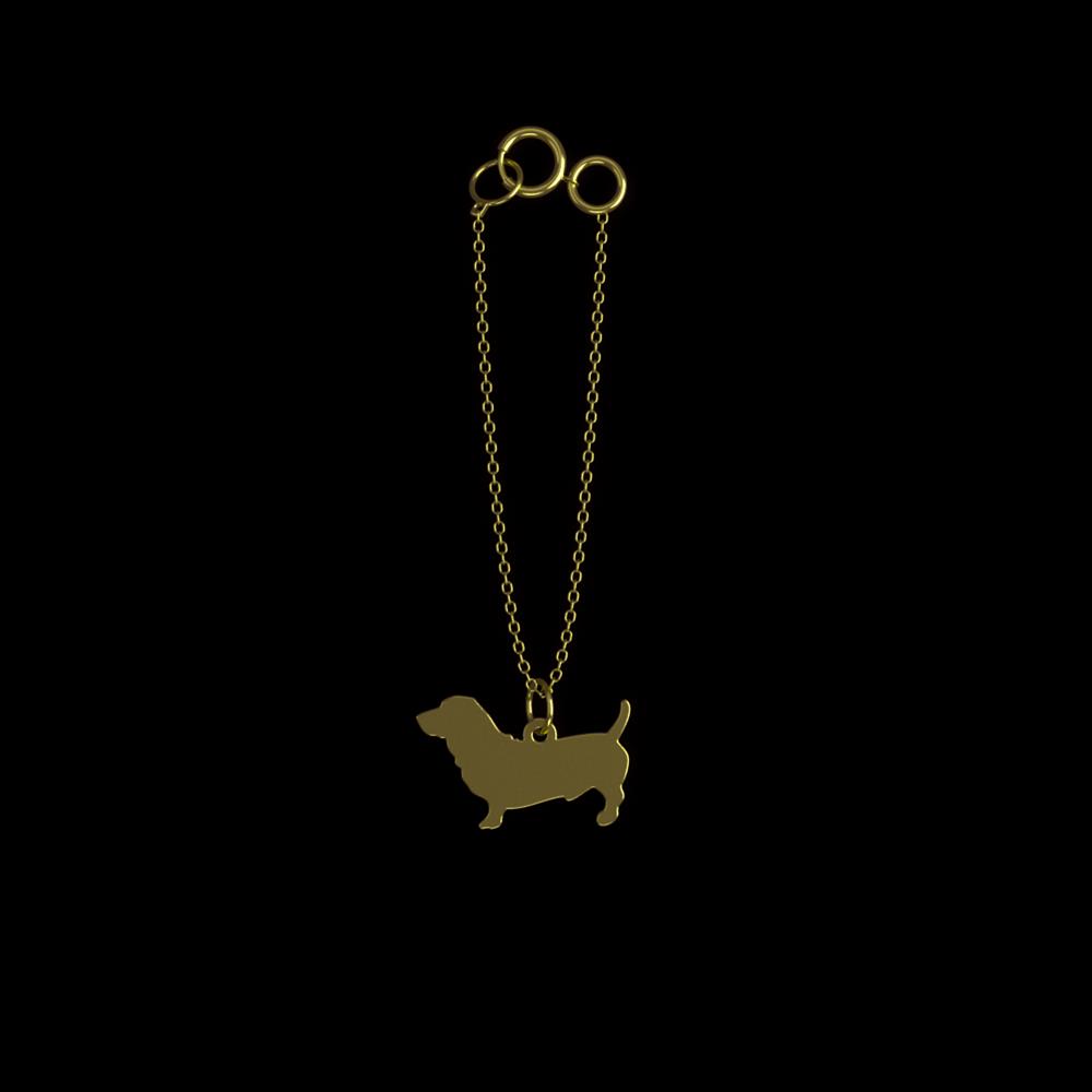 آویز ساعت طلا 18 عیار زنانه مدوپد مدل سگ کد CA16451