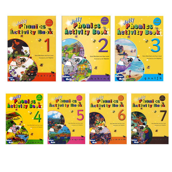 کتاب Jolly Phonics Activity Book اثر جمعی از نویسندگان انتشارات زبان مهر 7جلدی