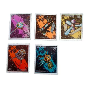 تمبر یادگاری مدل فضایی کد bc-1662 مجموعه 5 عددی