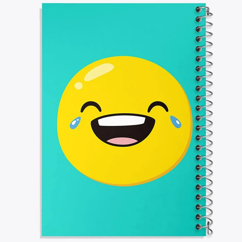 دفتر ژورنال نویسی 50 برگ خندالو مدل نقطه ای طرح ایموجی Emoji کد 2995