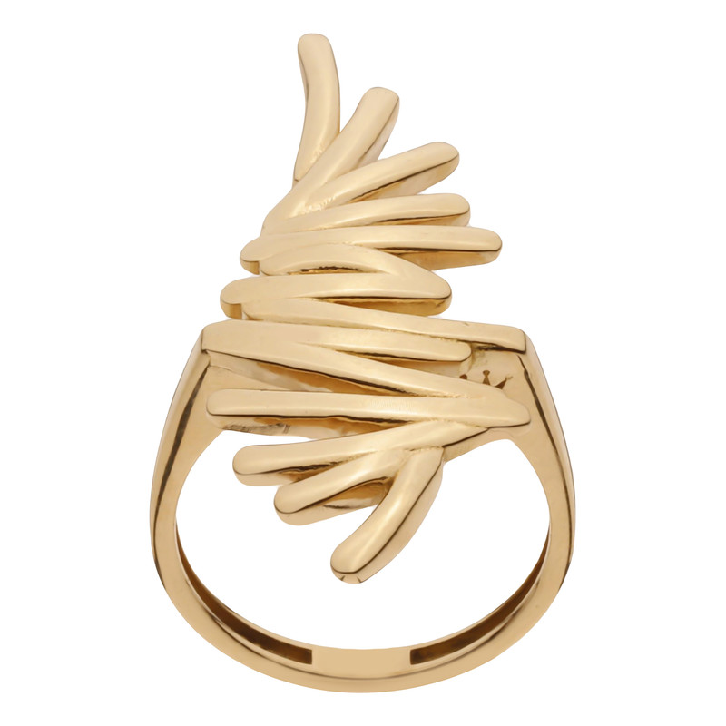 انگشتر طلا 18 عیار زنانه تاج مدل R359