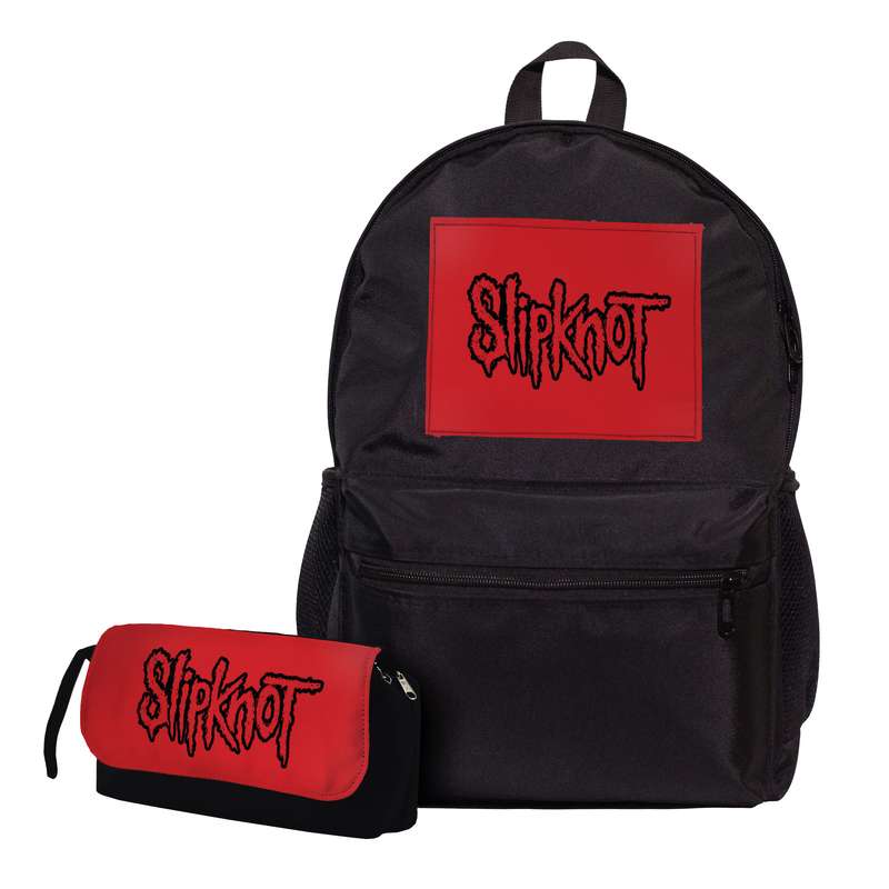 کوله پشتی طرح اسلیپنات کد Slipknot به همراه جامدادی