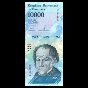 اسکناس تزئینی طرح کشور ونزوئلا مدل 10.000 بولیوار