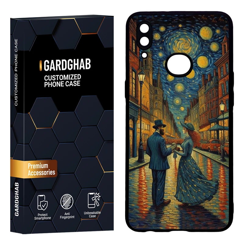 کاور گارد قاب مدل دور ژله ای هنری مناسب برای گوشی موبایل سامسونگ Galaxy A10s