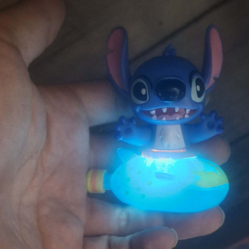 فیگور مدل استیچ چراغدار طرح سفینه ارتفاع 9 سانتی متر