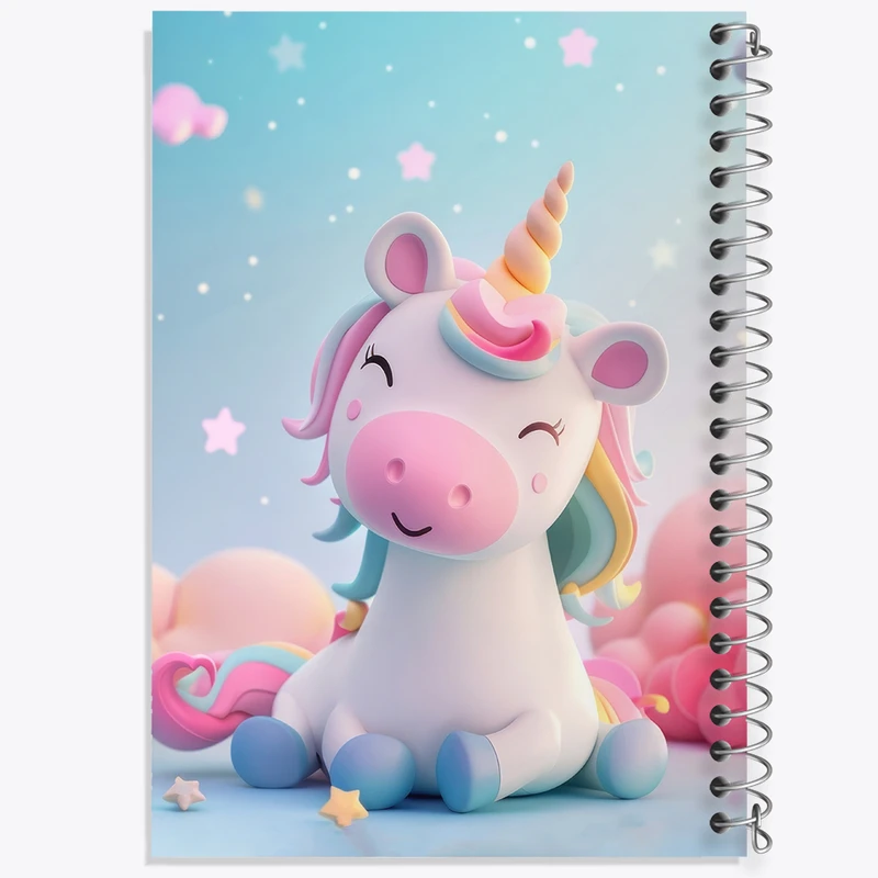 دفتر شطرنجی 50 برگ خندالو طرح اسب تک شاخ کد N2258