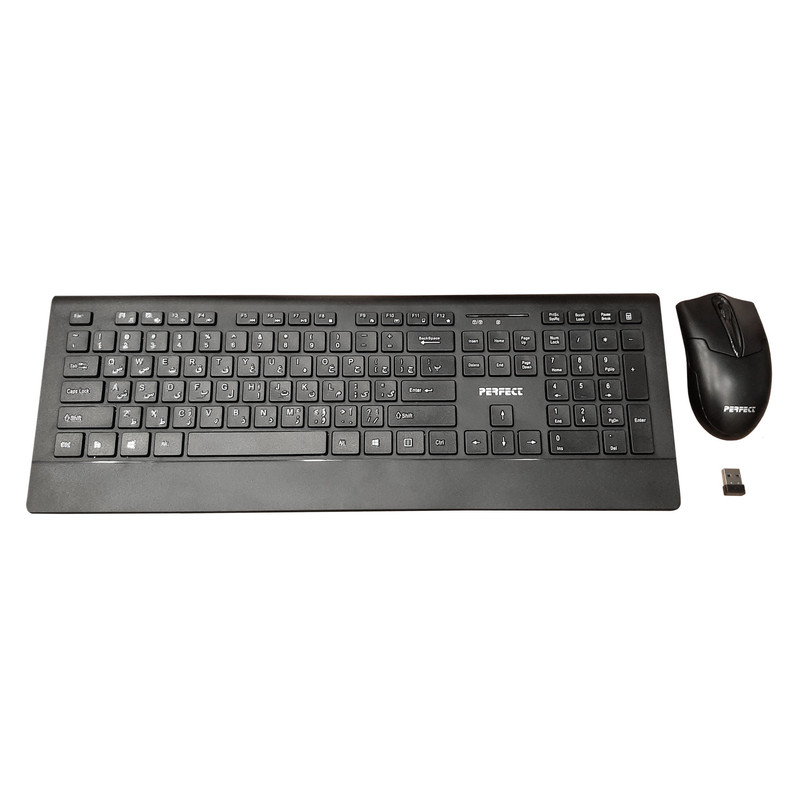 کیبورد و ماوس بی سیم پرفکت مدل P-T210+958 2