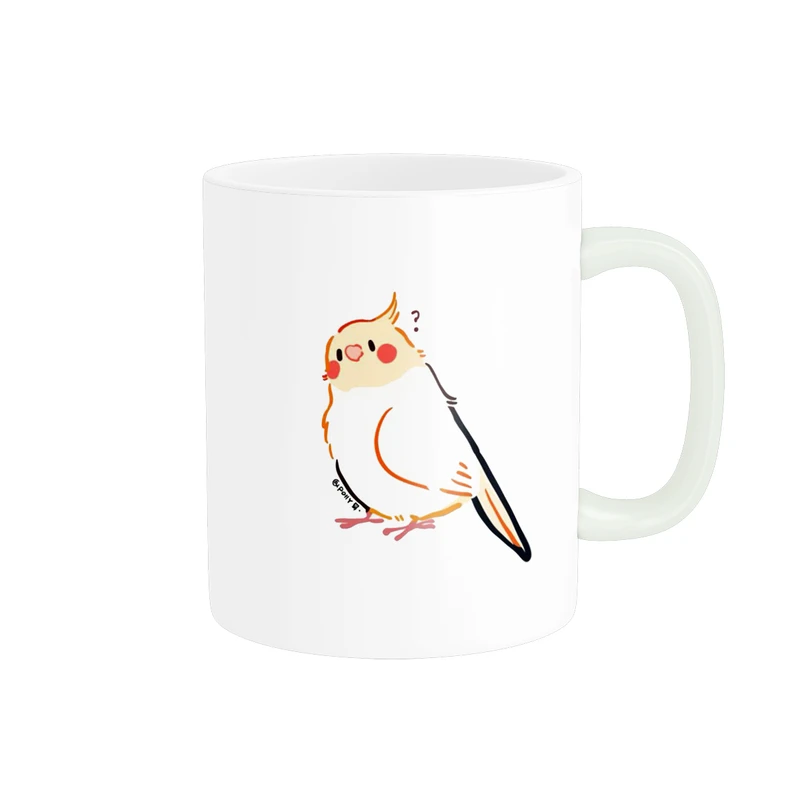 ماگ پاد آفرین مدل فانتزی طرح پرنده عروس هلندی کد p11166