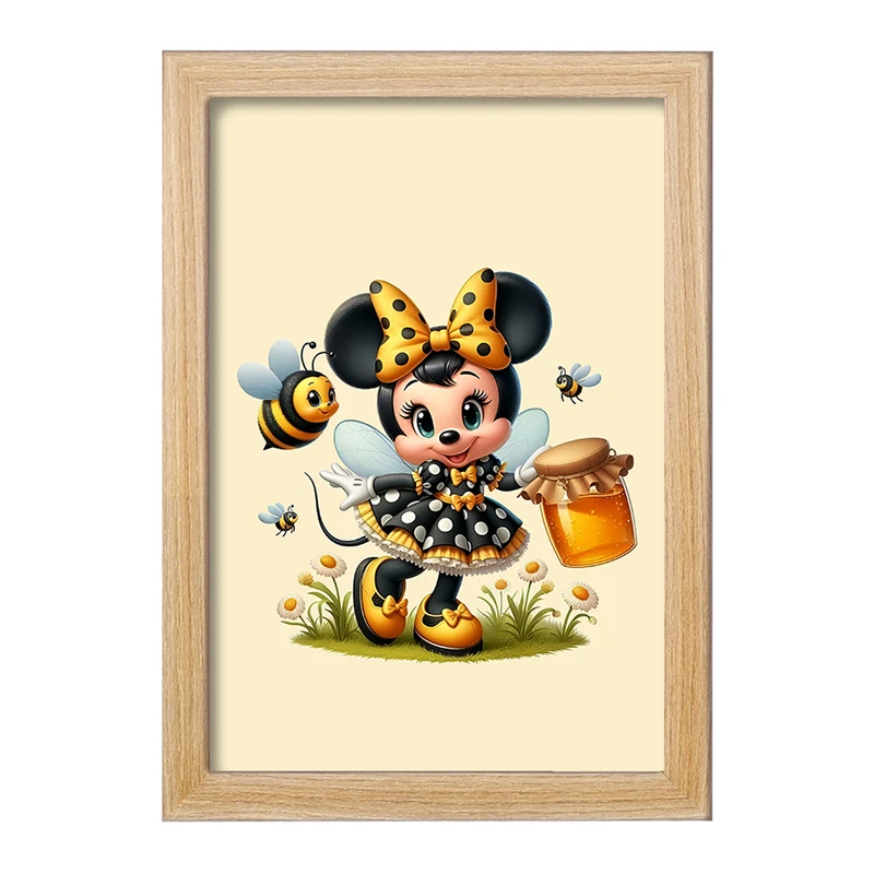 تابلو خندالو مدل میکی موس و زنبور کد F5545