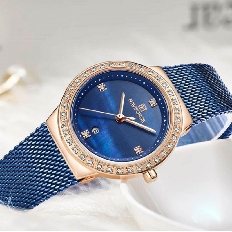 ساعت مچی عقربه ای زنانه نیوی فورس مدل NF5005L -FE-SO-TA