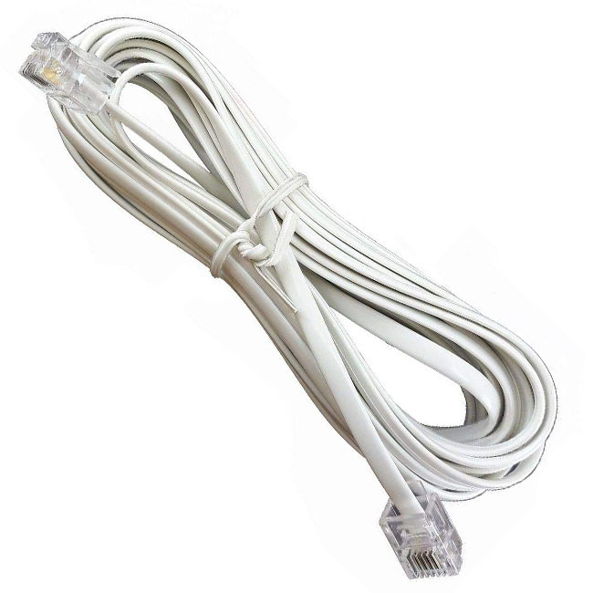 کابل تلفن کد TPHK-11 طول 5 متر بسته 10 عددی