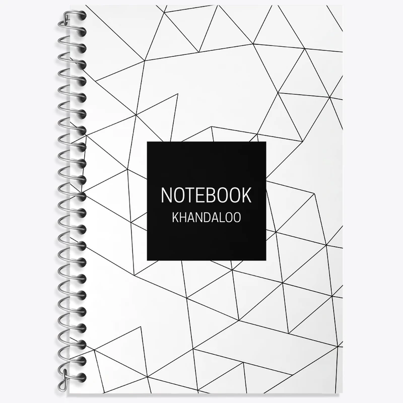 دفتر زبان 50 برگ خندالو مدل سه خط طرح مدرن کد N196