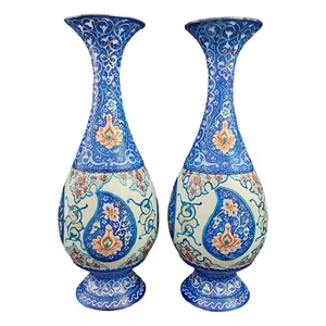 گلدان میناکاری مسی کد G1003 بسته 2 عددی