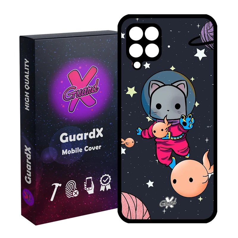 کاور گارد ایکس طرح Cat مدل Glass10044 مناسب برای گوشی موبایل سامسونگ Galaxy A12