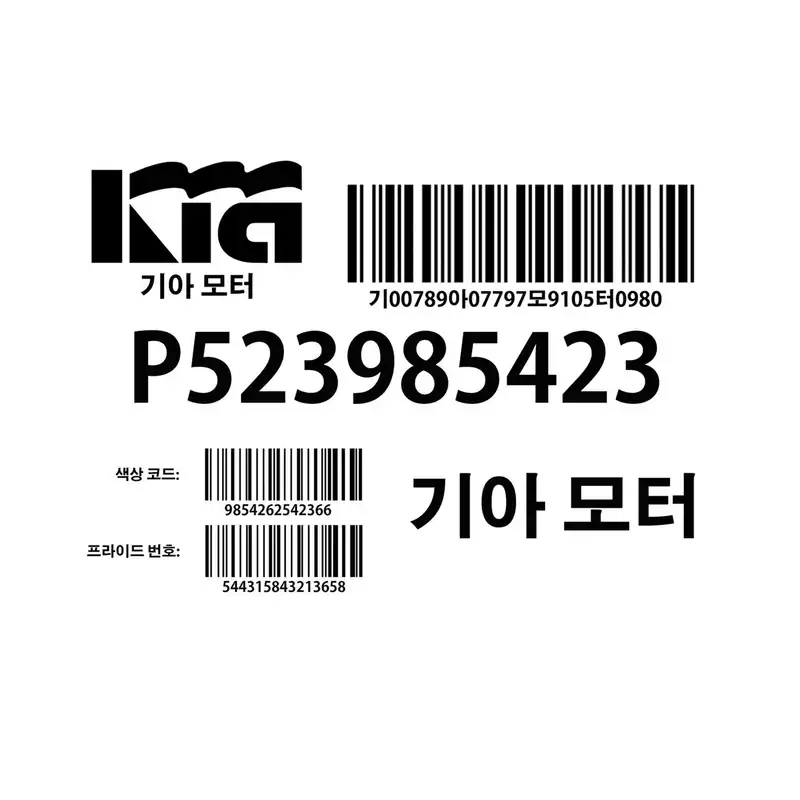 برچسب خودرو کیا پرچم کد SB789