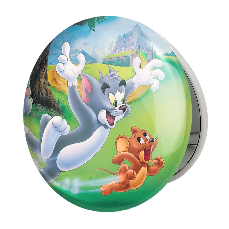 آینه جیبی خندالو طرح تام و جری Tom And Jerry مدل تاشو کد 10726 