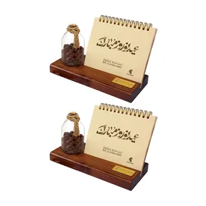  تقویم رومیزی سال 1402 پدیده نقش مدل قهوه عید نوروز بسته 2 عددی