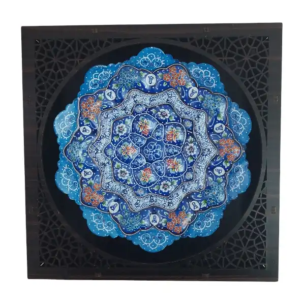 بشقاب میناکاری کد B1033