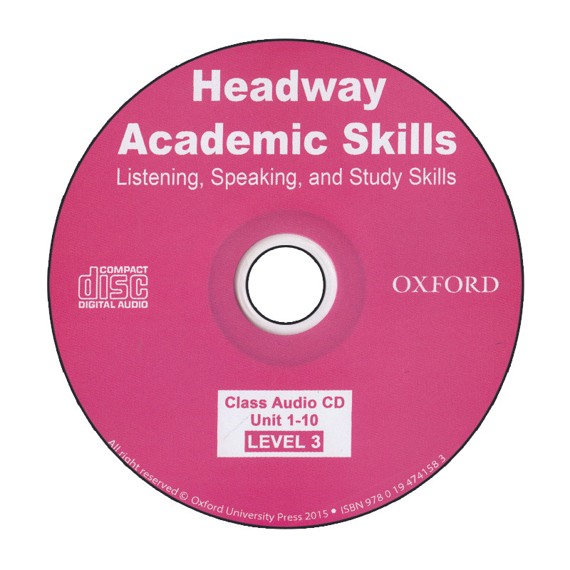 کتاب Headway Academic Skills Listening, Speaking, And Study Skills Level 3 اثر Richard Harrison انتشارات الوندپویان