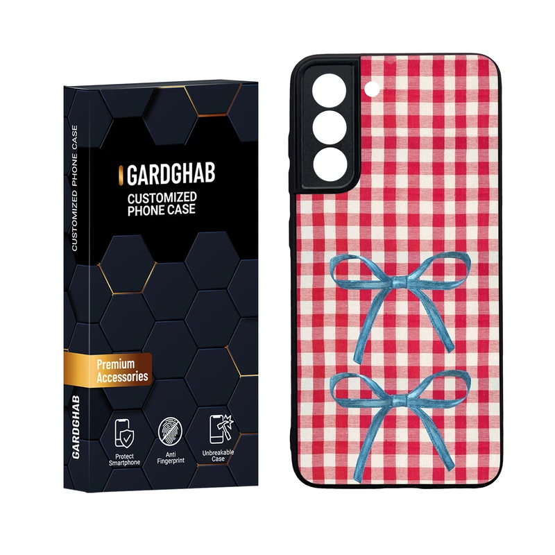 کاور گارد قاب مدل دور ژله ای پشت گلس دخترانه مناسب برای گوشی موبایل سامسونگ Galaxy S21 FE