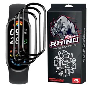محافظ صفحه نمایش راینو مدل PMA-Mi9 مناسب برای مچ بند هوشمند شیائومی Mi Band 9 بسته 3 عددی