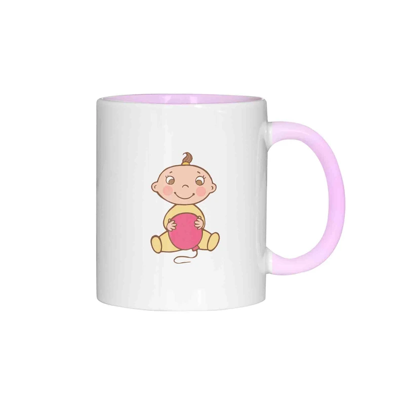 ماگ ژالینو طرح نوزاد و بادکنک کد 001