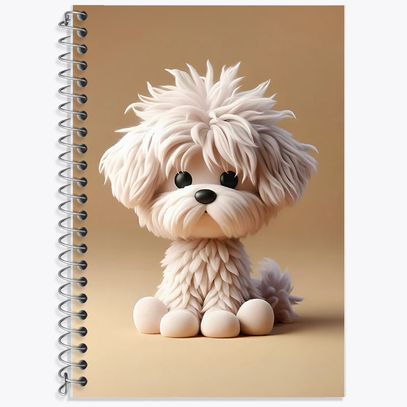 دفتر لغت 50 برگ خندالو طرح سگ کیوت کد F7915