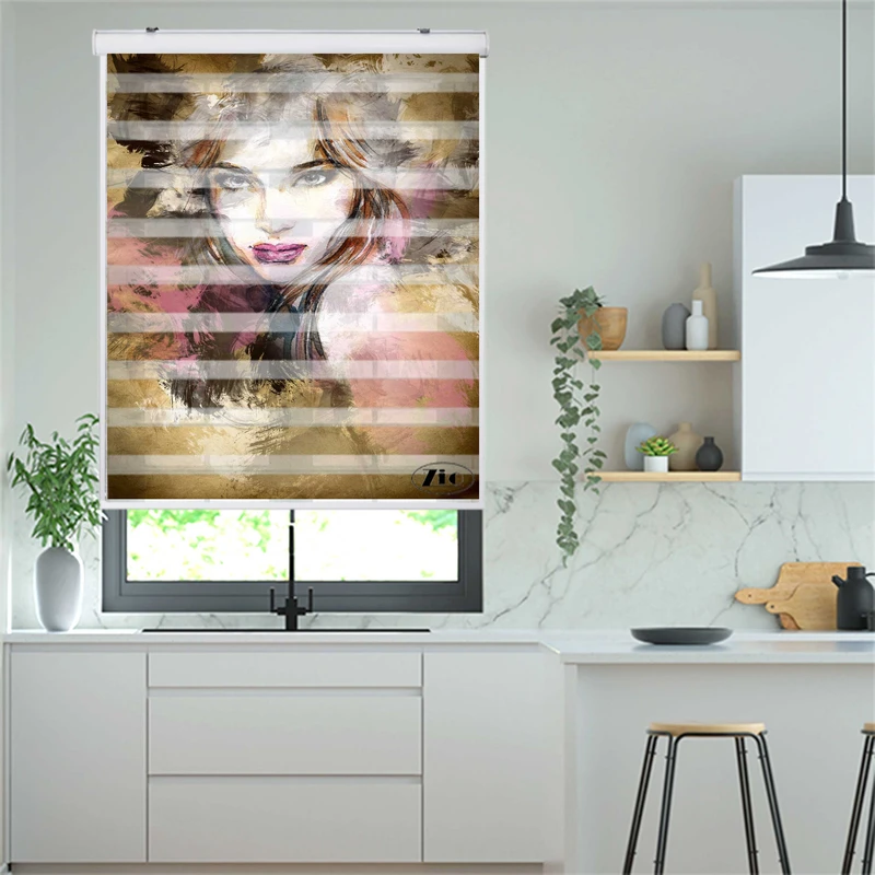 پرده زبرا زیو مدل P6004 سایز 150x200 سانتی متر