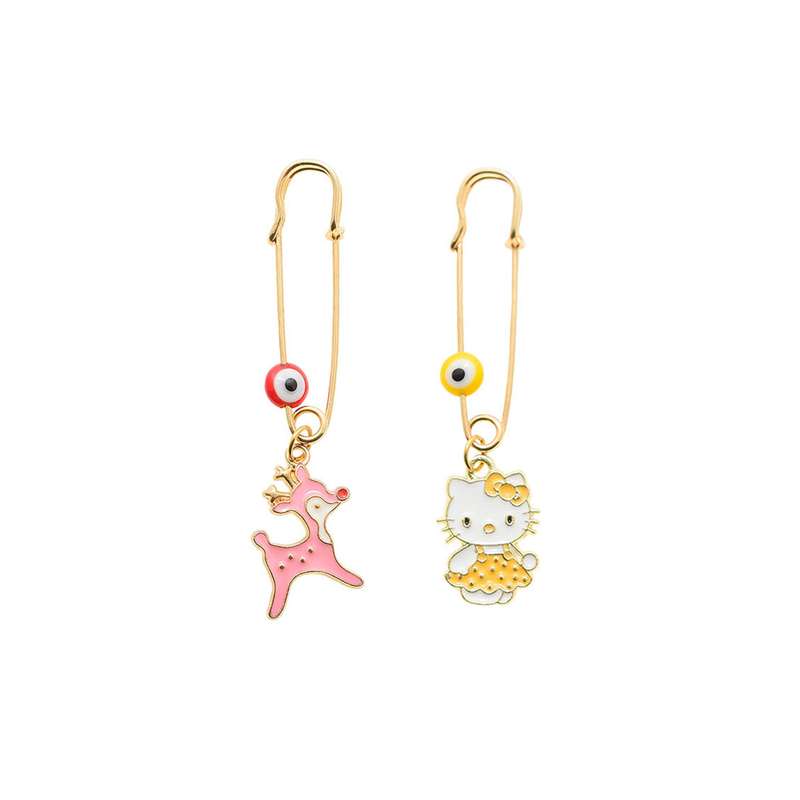 سنجاق سینه دخترانه دلنار گالری مدل آهو و کیتی بسته 2 عددی سنجاق سینه دخترانه دلنار گالری مدل آهو و کیتی بسته 2 عددی