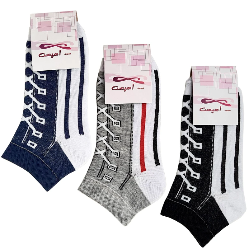 جوراب مردانه اسپست مدل ASP-XSH-ALS مجموعه 3 عددی