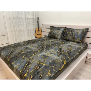 سرویس ملحفه طرح سنگ کد 001 یک نفره دو تکه