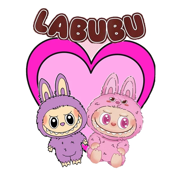 استیکر پارچه و لباس پاد آفرین طرح لبوبو کد 171