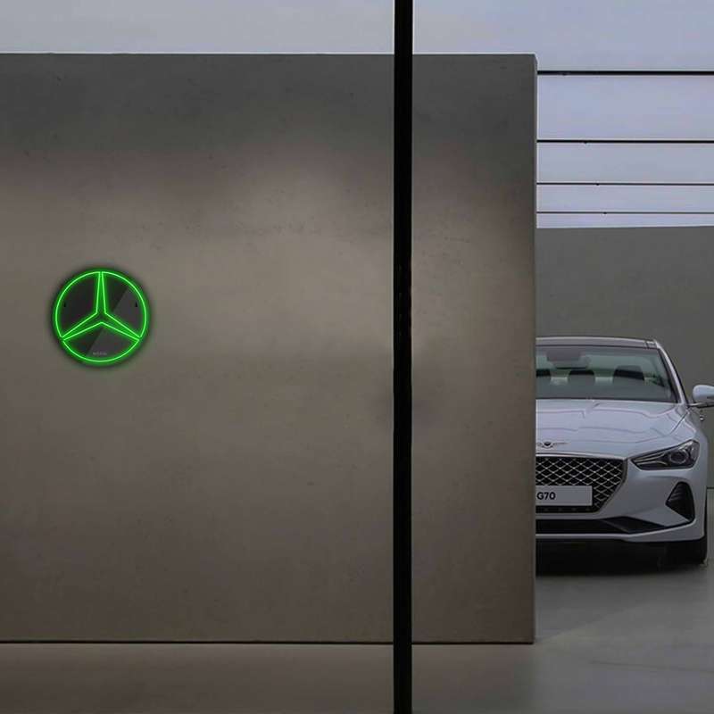 چراغ دیواری نئون دیزاین طرح Benz-BL_GR