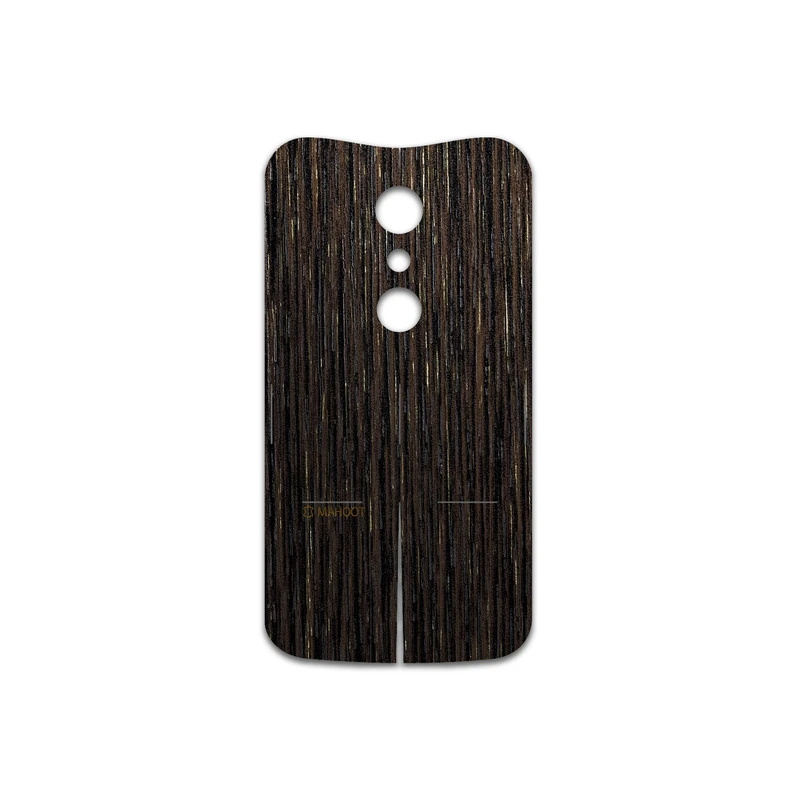 برچسب پوششی ماهوت مدل Dark-Gold-Stripes-Wood مناسب برای گوشی موبایل موتورولا Moto G 2nd gen