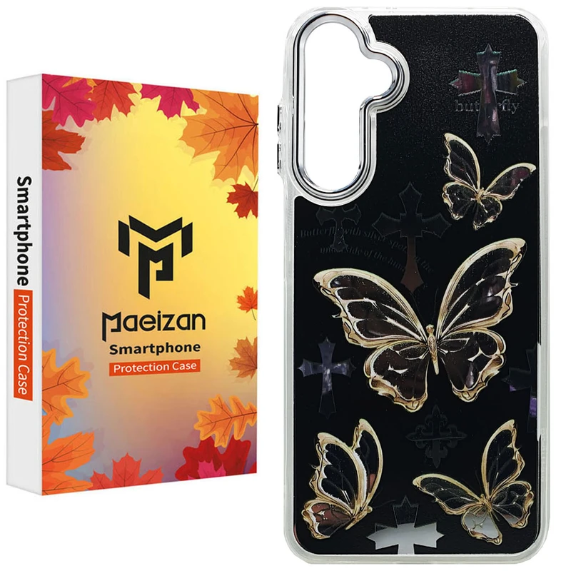 کاور پاییزان مدل Butterfly Cross طرح لاکجری مناسب برای گوشی موبایل سامسونگ Galaxy A54 