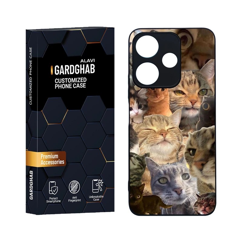 کاور گارد قاب علوی مدل دورژله ای حیوانات مناسب برای گوشی موبایل شیائومی Poco M6 4G