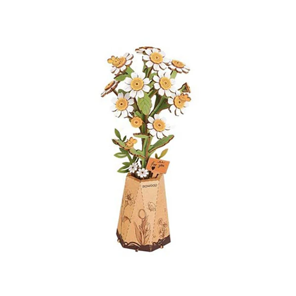 ساختنی 101 تکه مدل گل بابونه Chamomile